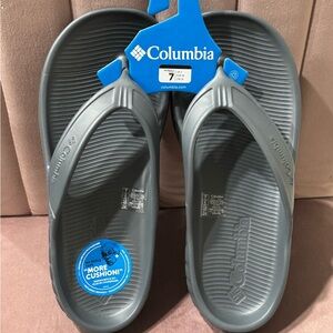 Columbia Gray Flip Flops